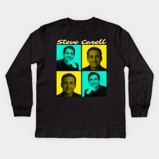 Steve Carell Kids Long Sleeve T-Shirt
